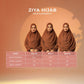 Ziya Instant Hijab with Tie-back Support