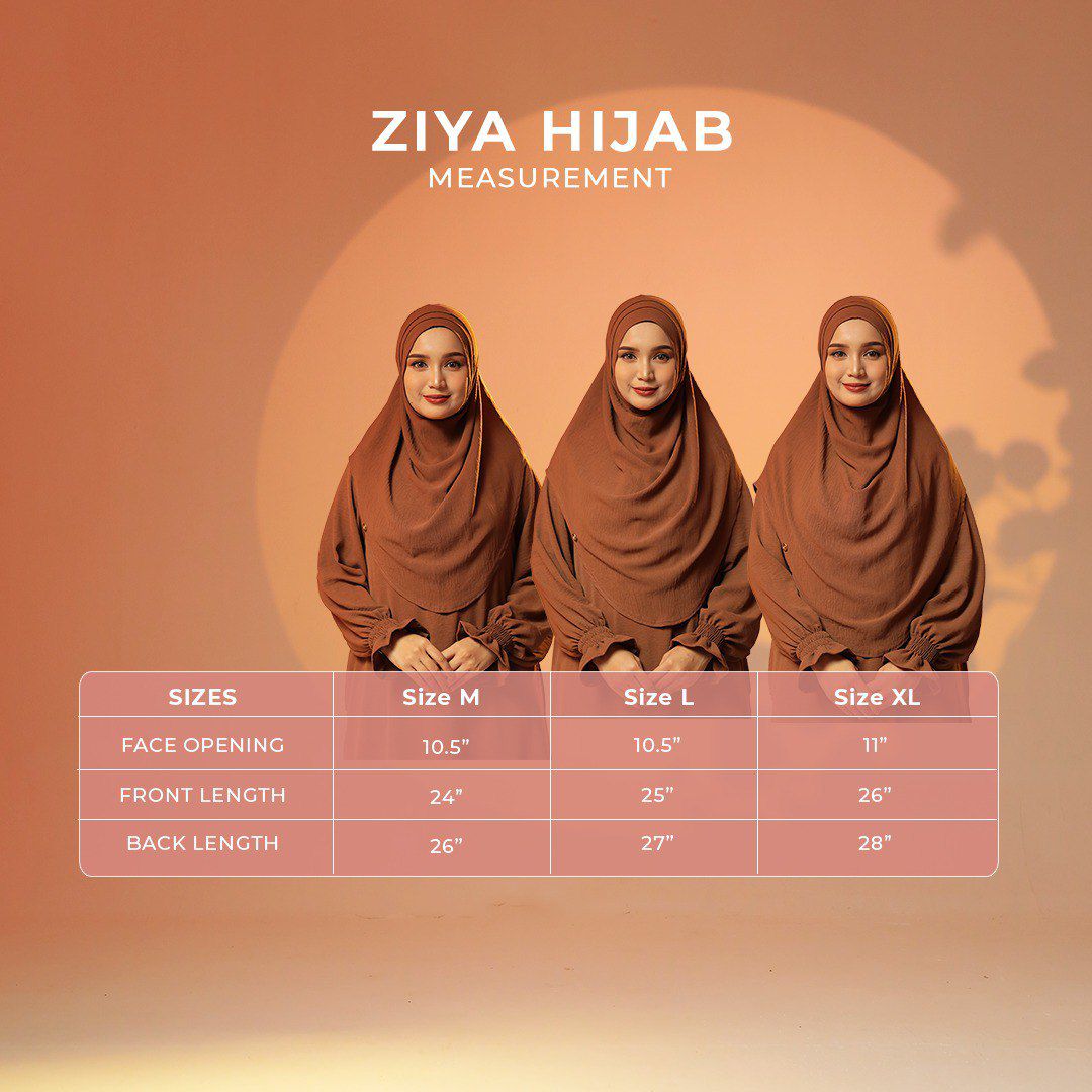 Ziya Instant Hijab with Tie-back Support