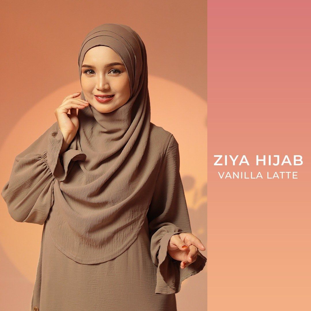 Ziya Instant Hijab with Tie-back Support