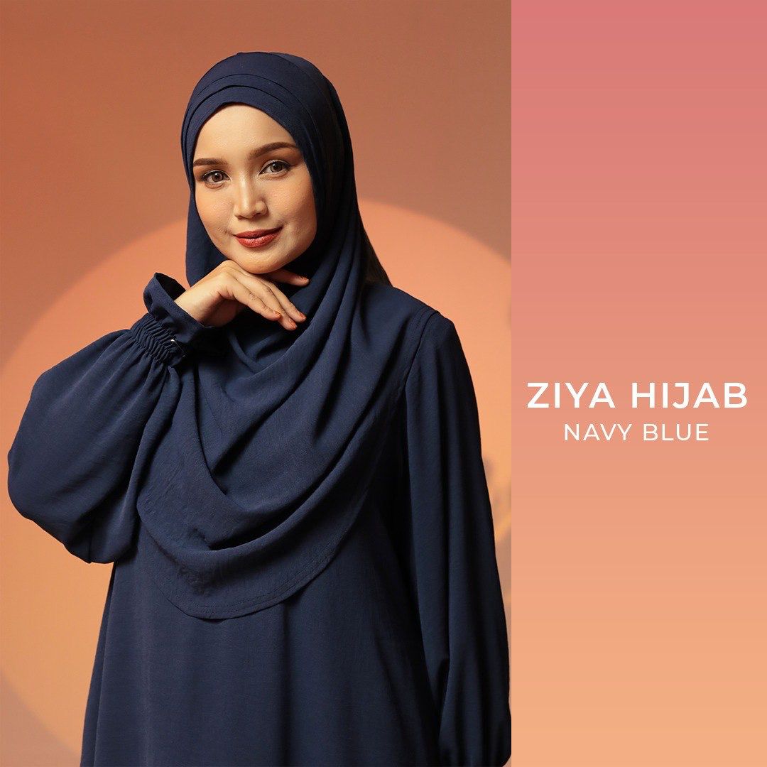 Ziya Instant Hijab with Tie-back Support