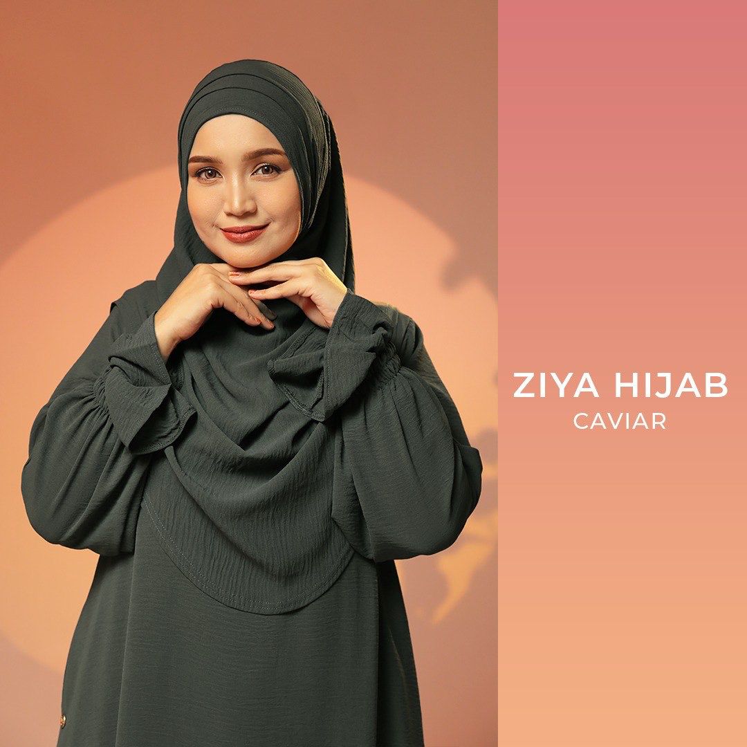 Ziya Instant Hijab with Tie-back Support