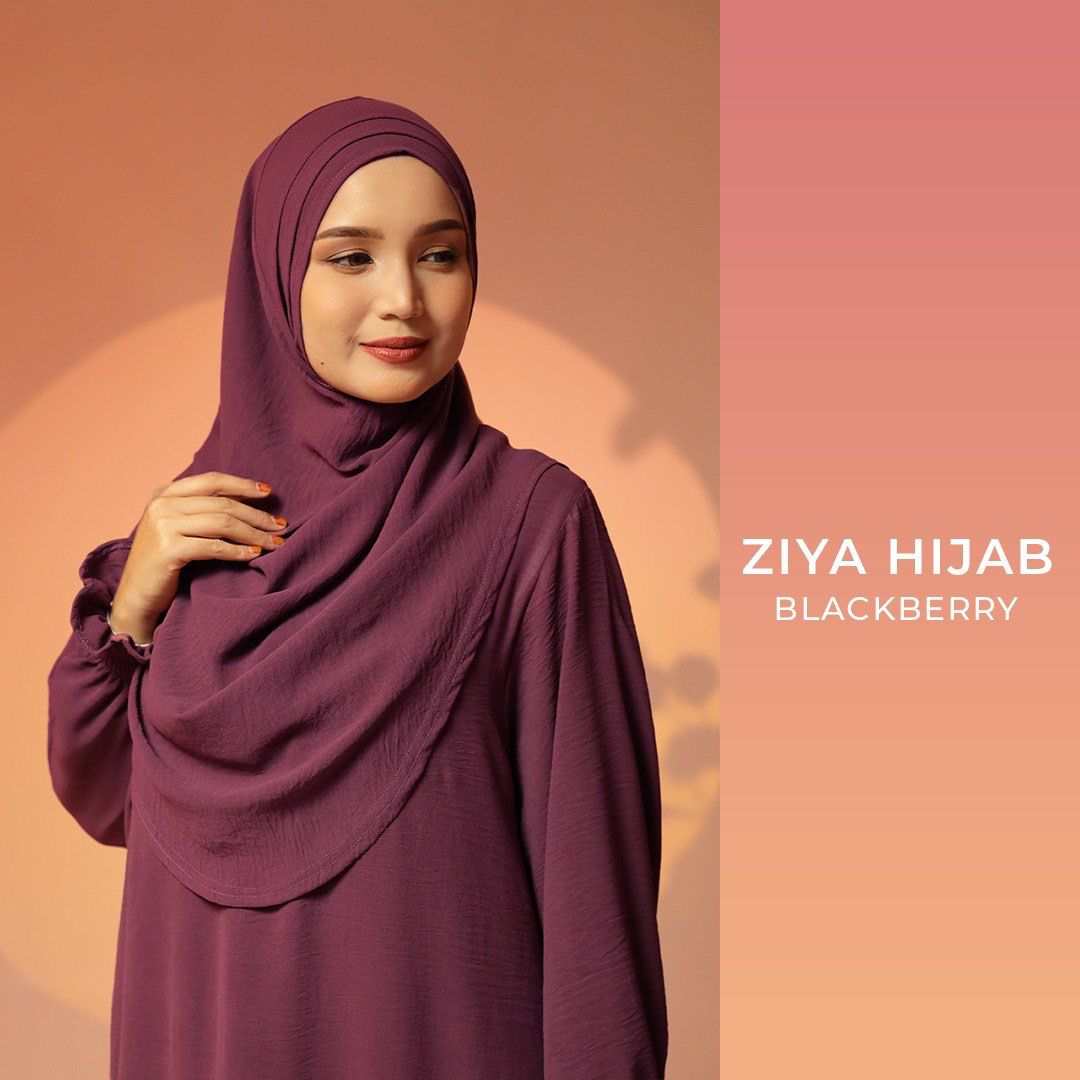 Ziya Instant Hijab with Tie-back Support